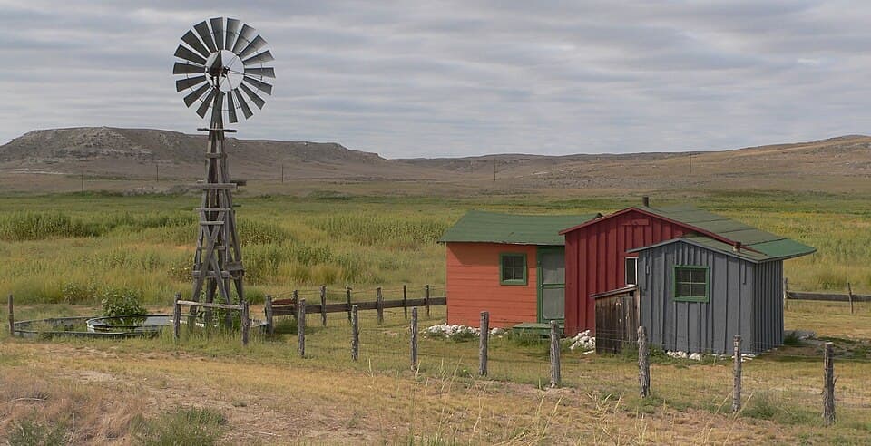 The Bone Cabin today above the fossil quarries