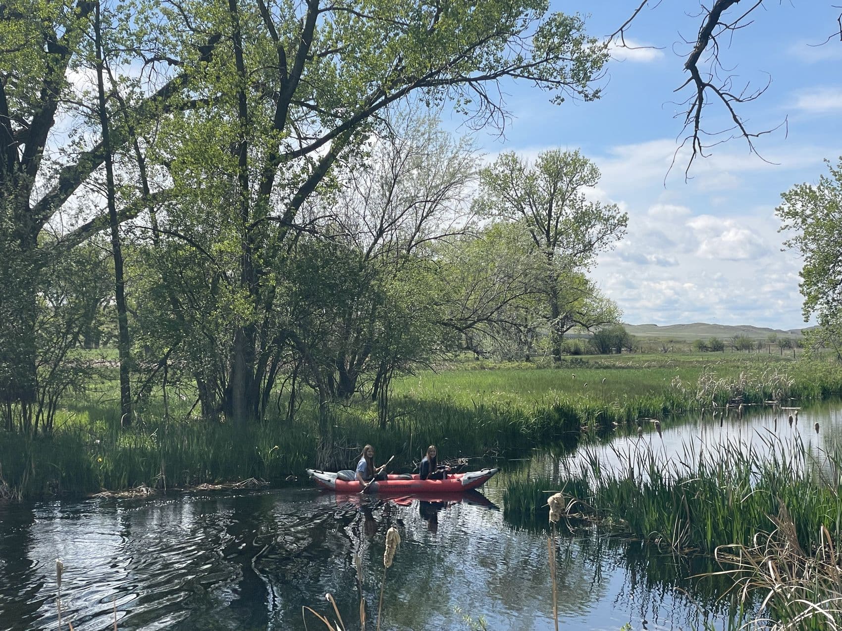 Kayaking on the Niobrara in spring